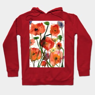 Poppy Flowers Hoodie